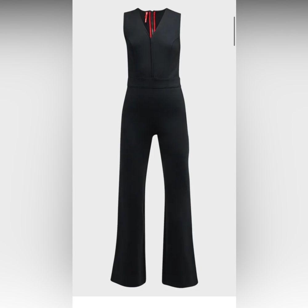 SPANX Elegant Black Sleeveless Jumpsuit